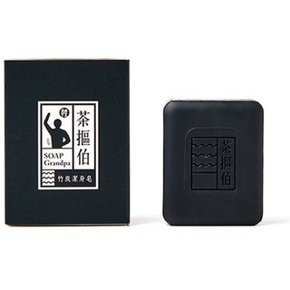 臺灣茶摳 茶摳伯竹炭潔身皂(125g) 【小三美日】肥皂／香皂 D604385
