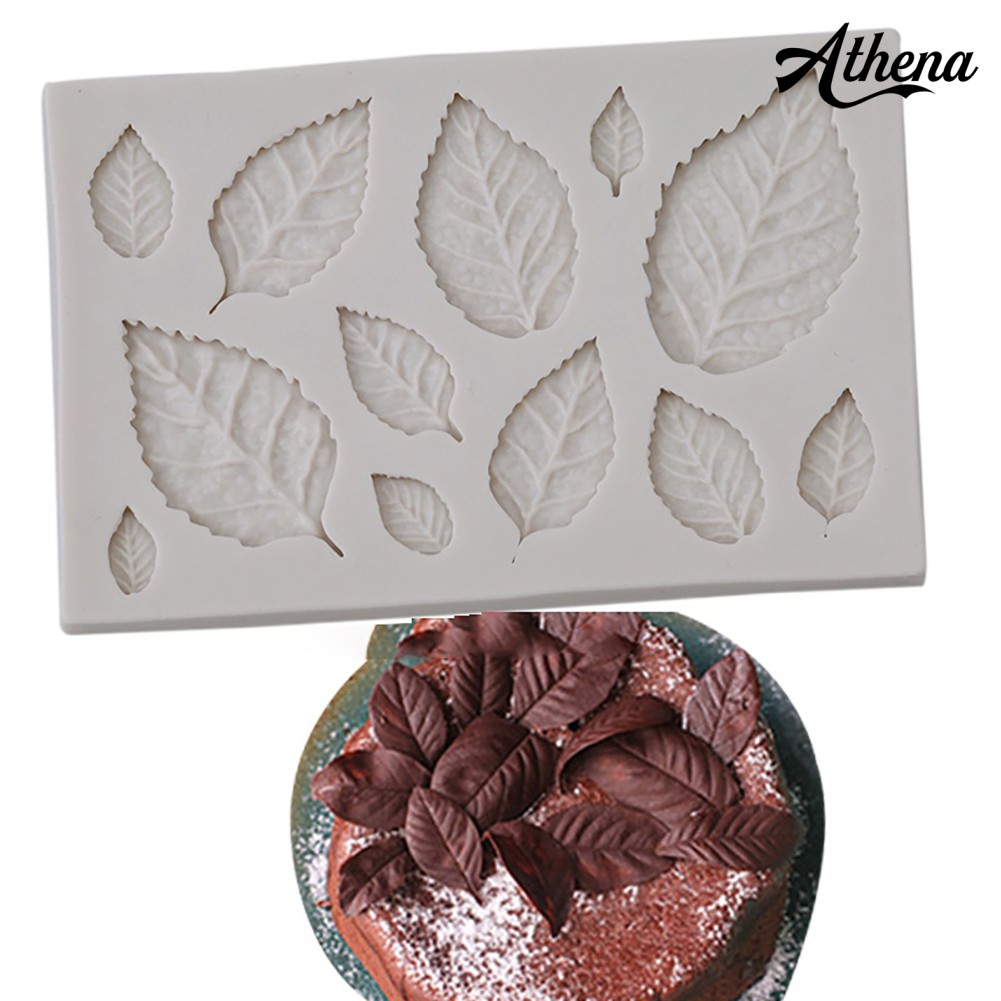 🍰妙妙屋🍰 树叶翻糖巧克力蛋糕模具 DIY液态硅胶模具