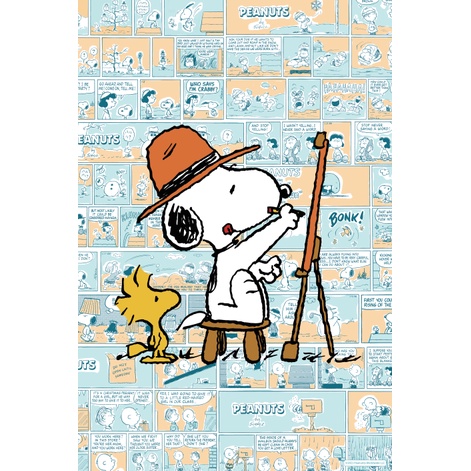 大陸進口拼圖（貓的天空之城）/1000片/Artist Snoopy 藝術家史努比