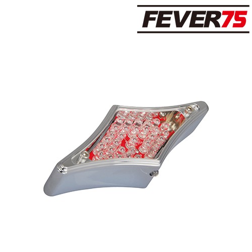 Fever75 哈雷煞車尾燈座 鑽石造型電鍍銀LED