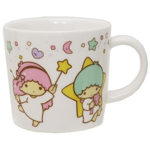 日本進口 301192 日本製馬克杯 雙子星kikilala 星星銀河白 果汁杯 茶杯 馬克杯 水杯 杯子 單耳杯 杯