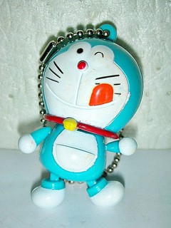 L.(企業寶寶公仔娃娃)全新少見頭手腳可動哆啦A夢(Doraemon)公仔吊飾!--值得收藏!(一)