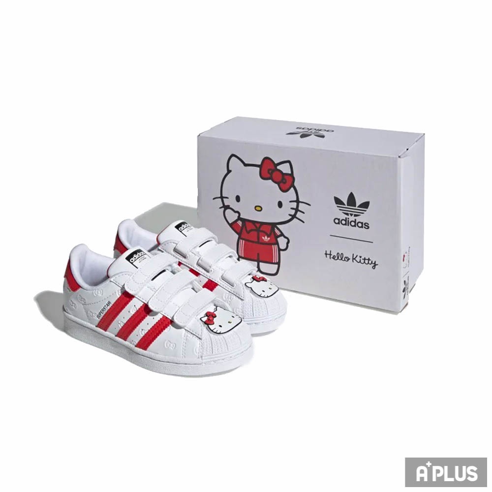 ADIDAS 兒童 HELLO KITTY X SUPERSTAR 休閒鞋 貝殼頭  聯名款 - GV8865