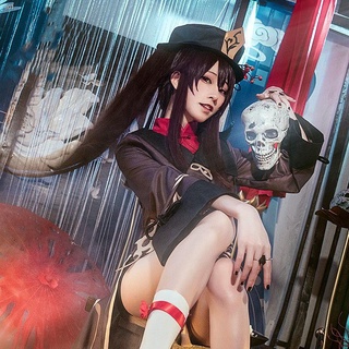 【臺灣 出貨】✴原神cos服裝 胡桃cos服 遊戲 動漫 cosplay 服裝 二次元 cos 假發+鞋+戒指套裝
