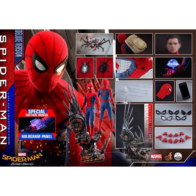 全新現貨！！Hot Toys – QS015 –《蜘蛛人：返校日》 (豪華版限定) Spider-Man 1/4