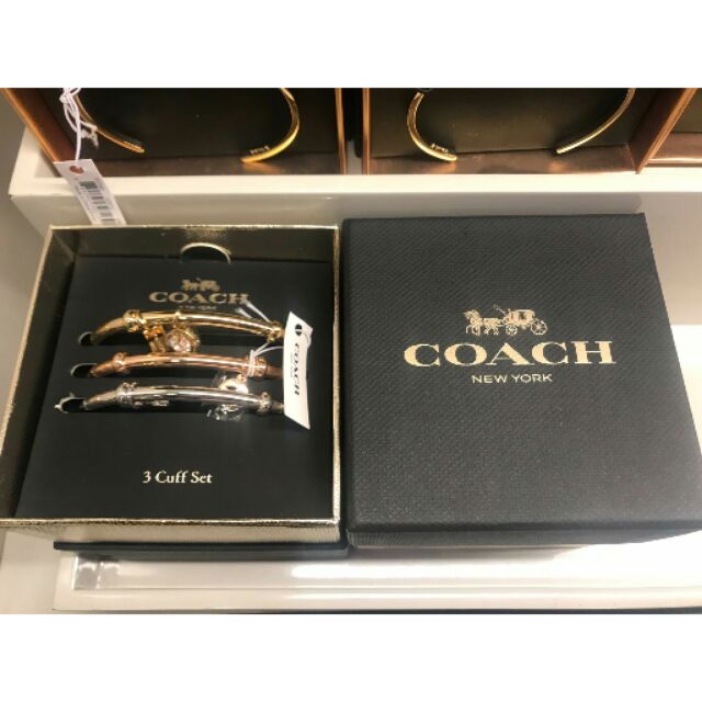 美國現場連線⚠coach♥三環三色女款手環