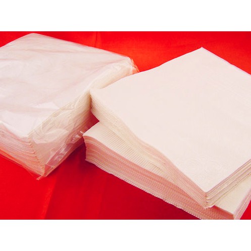 10*10雙面高級餐巾紙(現貨) 紅色餐巾紙 白色紙巾 早餐店 餐廳 小吃店 麵攤
