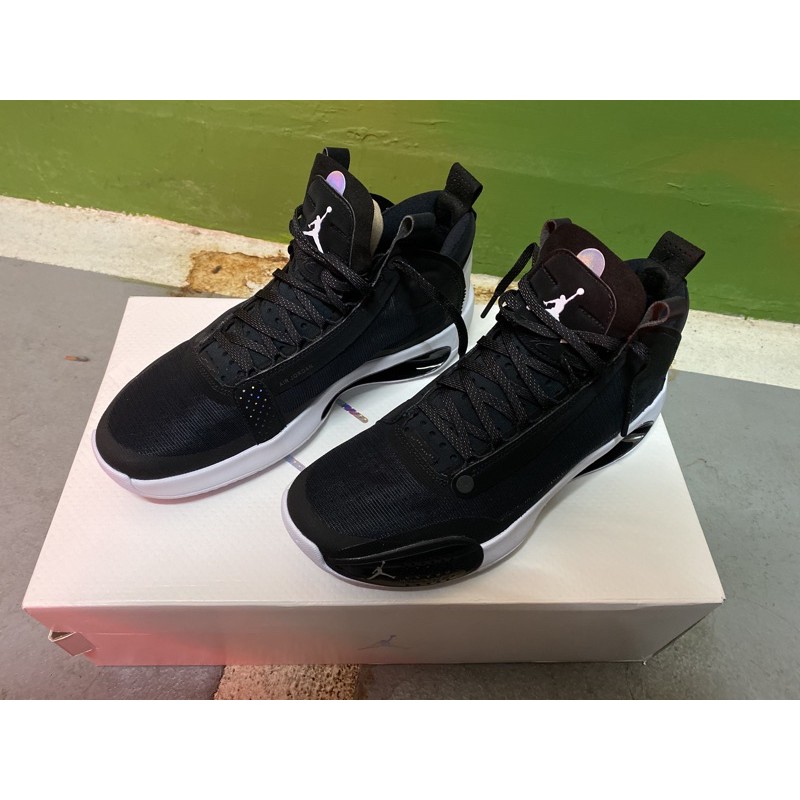 Air Jordan 34 XXXIV Eclipse日蝕 黑白 BQ3381-001 籃球鞋US10.5 台灣公司貨