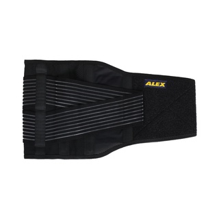 ALEX 纖薄型護腰(護具 台灣製「T-50」 黑