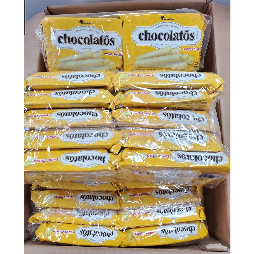 GERY CHOCOLATOS WAFER ROLL SWEET CHEESE 起司味威化捲 10入