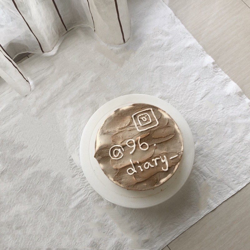 【玖陸】客製化鮮奶油蛋糕🎂寫字款 抹茶口味 布丁餡料 油畫風格