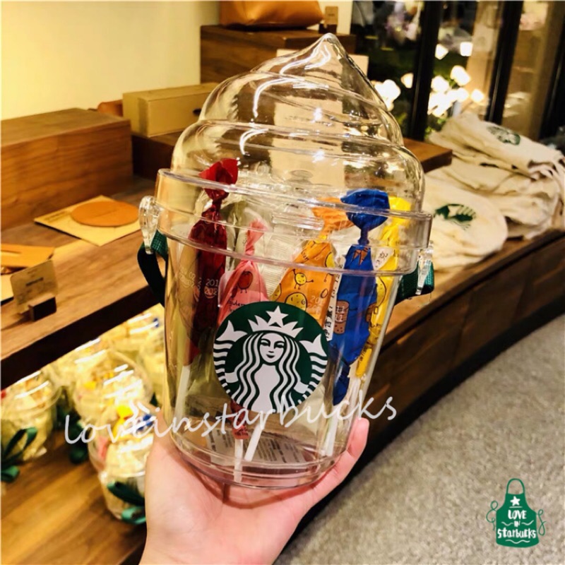 【AM代購】上海星巴克Starbucks Shanghai迪士尼小鎮店Disney星冰樂杯子星禮桶零食背包零食糖果紀念