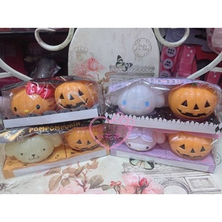 ♥小公主日本精品♥HelloKitty美樂蒂大耳狗布丁狗萬聖節南瓜系列2入收納小物 糖果盒 飾品盒隨身攜帶方便~8