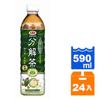 愛之味分解茶沖繩山苦瓜(無糖)590ml(24入)/箱