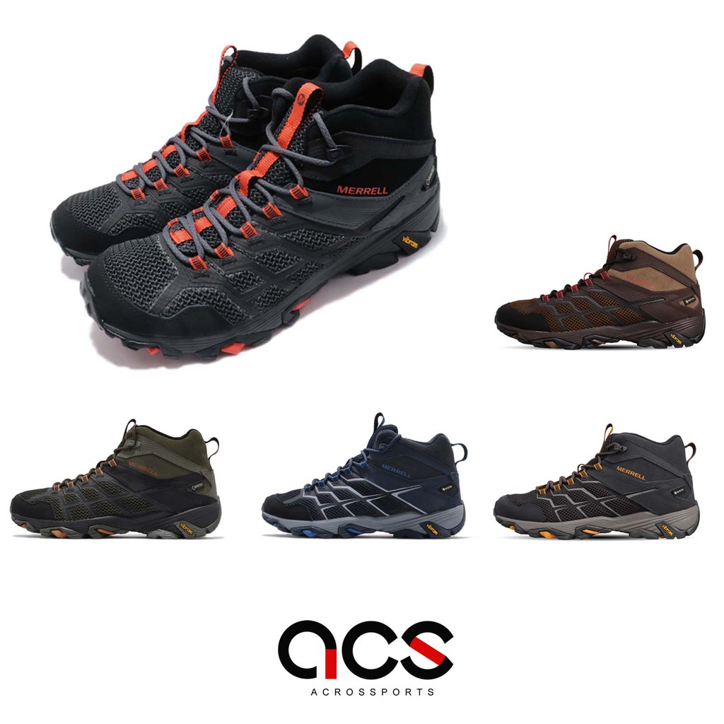 Merrell 戶外鞋 Moab FST 2 Mid GTX 男鞋 中筒 登山鞋 防水 越野 任選 【ACS】