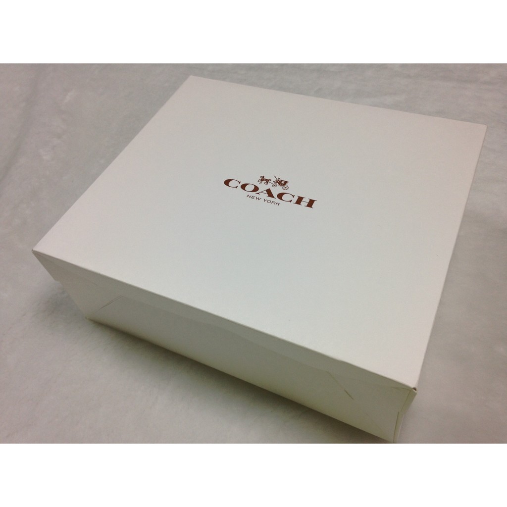 (TD SHOP) Coach 名牌 禮盒 紙盒 精品盒 名品禮盒 禮物盒 收納盒 正品 真品 白 W25*H16*D7