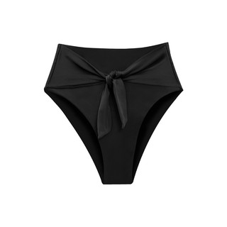 LeRêve Paris－AIRise 法式綁結修身高腰泳褲－午夜黑 可調式 高腰 顯瘦 遮肚 修身款