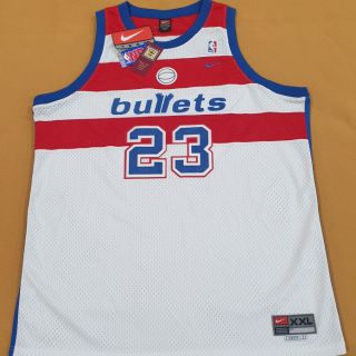Nike NBA Bullets #23 Jordan Swingman Jersey 巫師 復古 洞洞 電繡 球衣