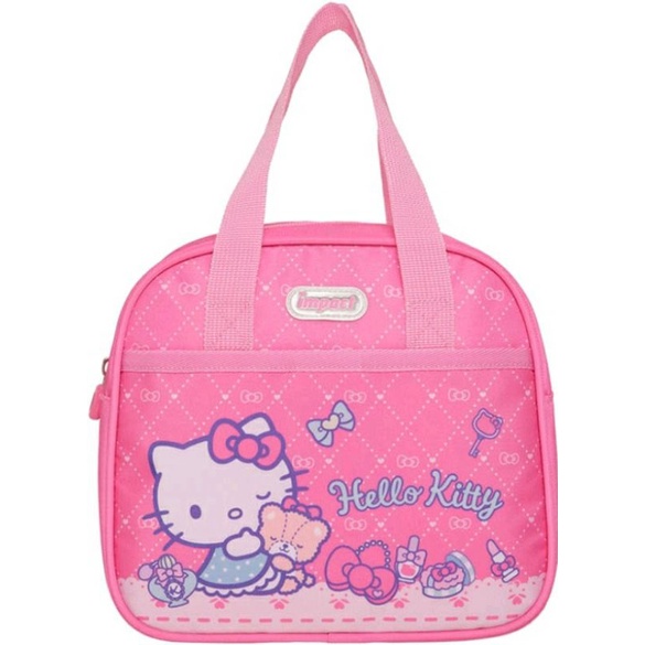 IMPACT 怡寶 粉紅派對凱蒂HELLO KITTY 小學生餐袋 便當袋 粉色 IMKTG02PK