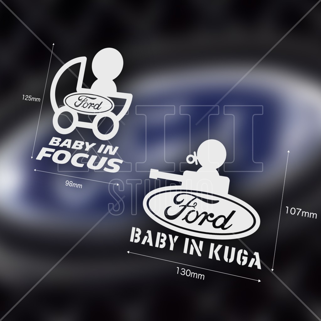 XIII_BABY IN KUGA 嬰兒車 坦克 戰車 車貼