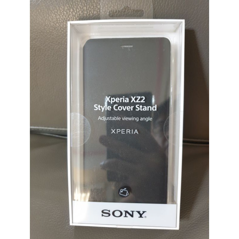 全新原廠 SONY Xperia XZ2 立架式側翻保護套 黑色