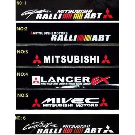 三菱 菱帥 EVO GB LANCER VIRAGE EVOLUTION RALLI ART 前擋貼 側貼 貼紙