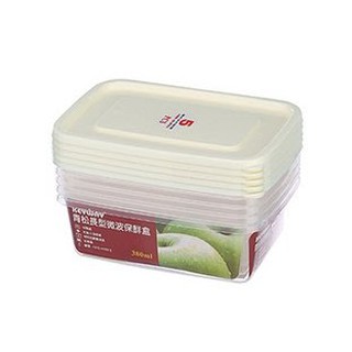 ◎超級批發◎聯府 GIR380 青松長型微波保鮮盒 密封盒 冷藏盒 收納箱 冷凍盒 0.38L 5pcs(批發價9折)