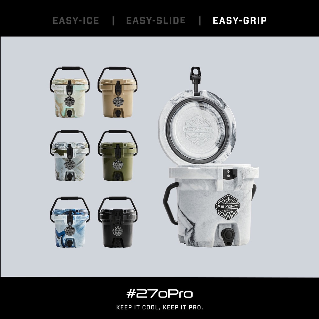 #270Pro - 風格保冰桶 EASY-GRIP 2.5GAL