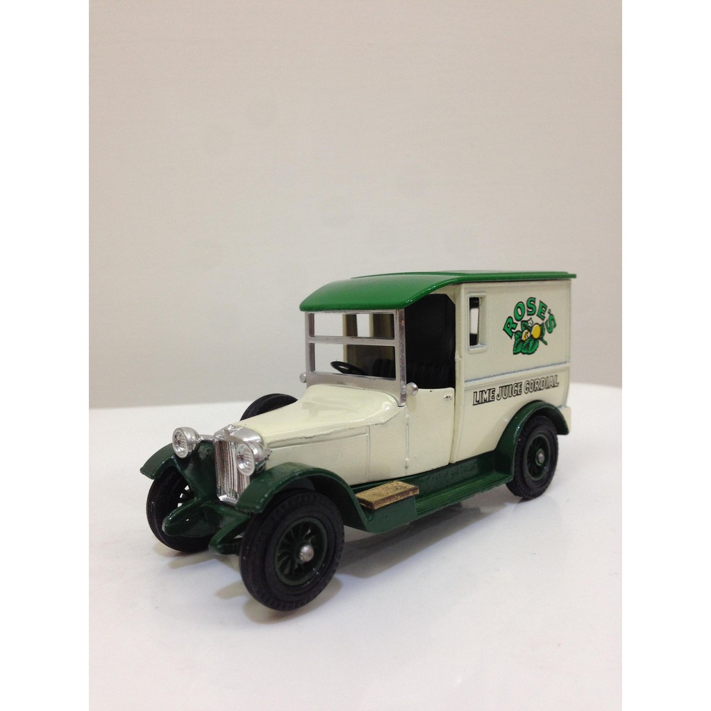 【英國製造】復古絕版老車 - Rose's Lime Juice、萊姆濃縮果汁、玩具車、模型車、火柴盒、LLEDO、多美