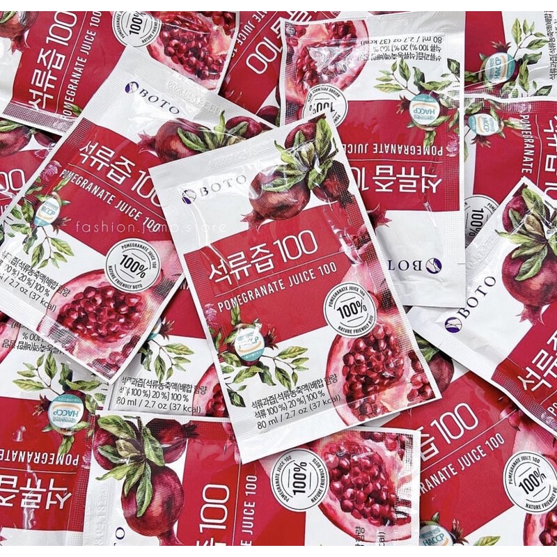 韓國BOTO紅石榴飲  紅石榴汁 （80ml/包）韓國超夯飲品 方便攜帶