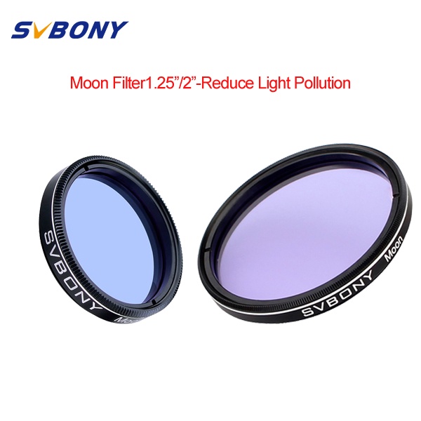 Svbony月光濾鏡用於天文望遠鏡濾鏡純光學玻璃鏡片可減少光汙染1.25英寸/2英寸