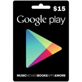 【MK】美國 Google Play Gift Card $15 禮物卡 禮品卡 儲值卡 (台灣無法儲值使用)