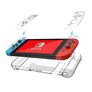 Switch 保護套, 任天堂 水晶 硬殼 適用 Switch (V1 V2 ) Joy-Con手柄，遊戲機 透明保護殼
