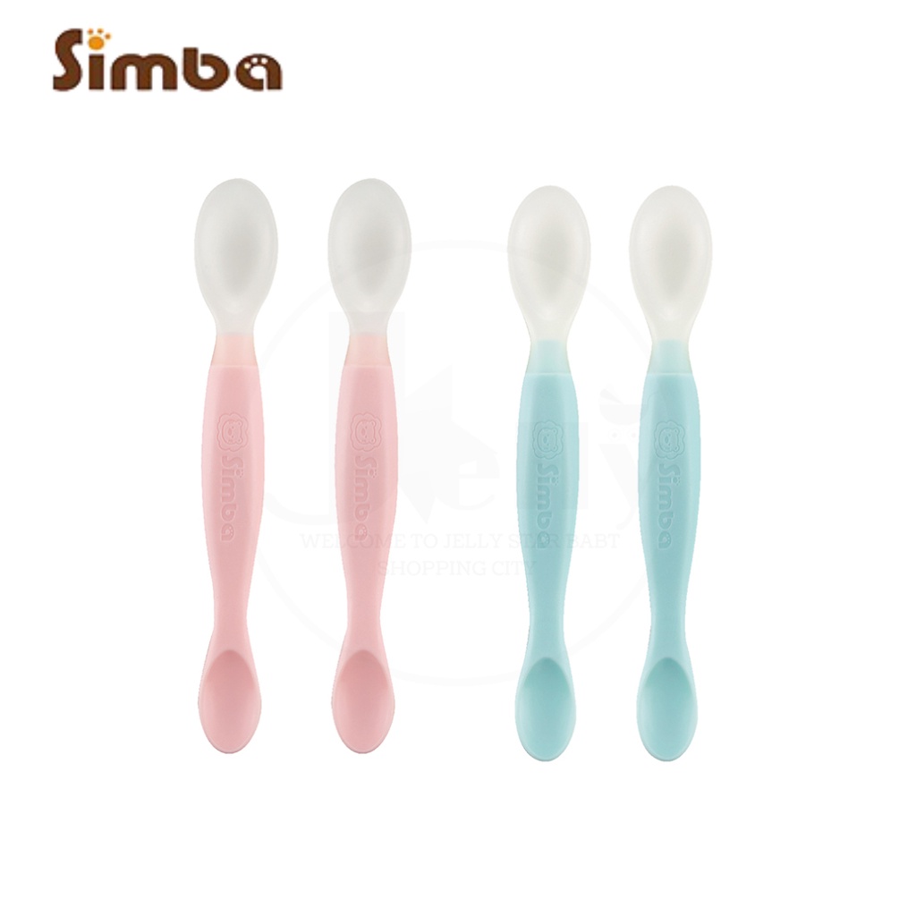 新色上市 Simba 小獅王辛巴 啵啵軟質湯匙 / 美味軟質湯匙 -2入