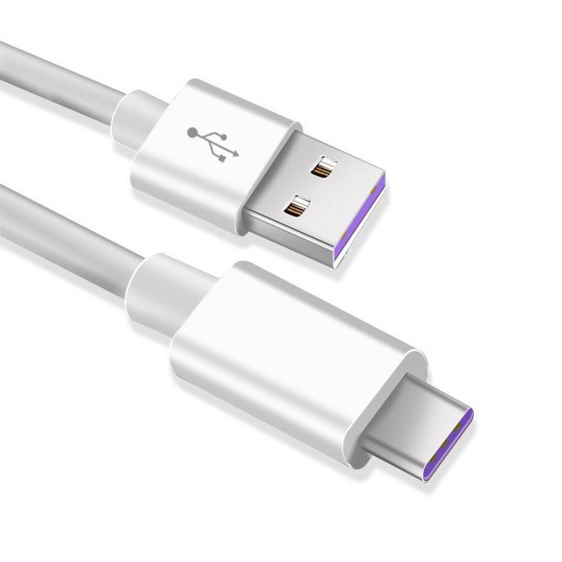 【5A超級快充】華為專用快充線 USB to Type-C 充電線 5A 大電流 數據線 USB-C 傳輸線 紫色接口