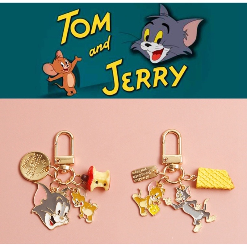 經典卡通 湯姆貓與傑利鼠 鑰匙圈 湯姆貓 傑利鼠 鑰匙扣