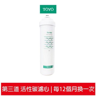 TOYO 東洋歐帝克 第三道 銀添活性碳濾心 適用TA9000 / TA-9000UV 淨水器