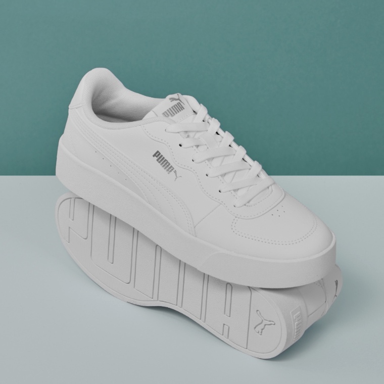 [palette🎨] PUMA SKYE CLEAN 厚底 休閒鞋 黑白 粉 白