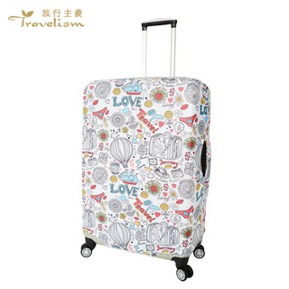 【箱衣WAY-免運】[Travelism-童趣系列] 熱氣球 L號 M號 S號 行李箱套旅行箱登機箱防塵套創意箱套