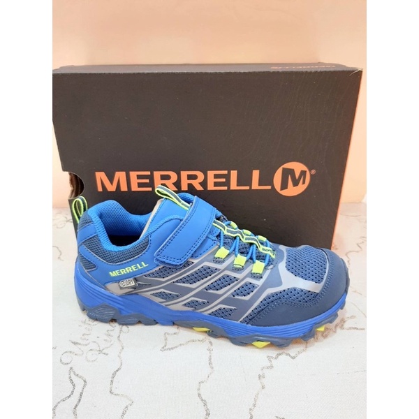 MERRELL 防水登山機能鞋，藍色 原價2180特價1600，中國製造