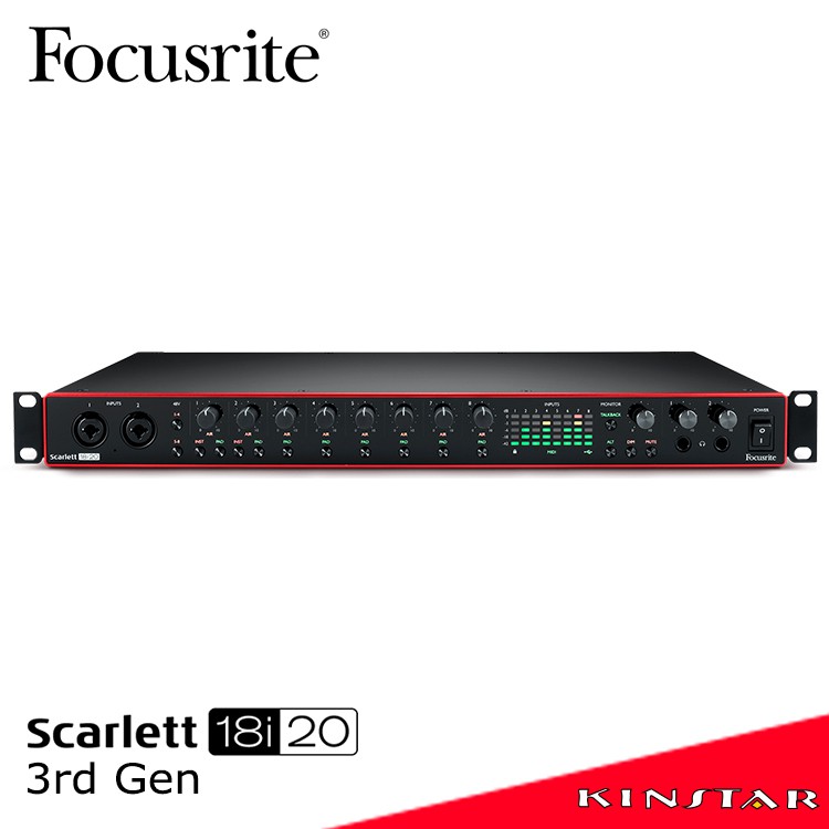 Focusrite Scarlett 18i20 (3rd Gen) 錄音介面 三代【金聲樂器】