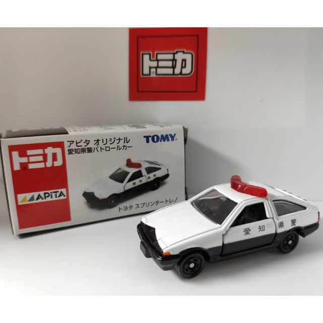 絕版 舊藍標 Tomica 多美 tomy APITA限定 愛知縣警 TOYOTA AE86 86 警察 警車 警視廳