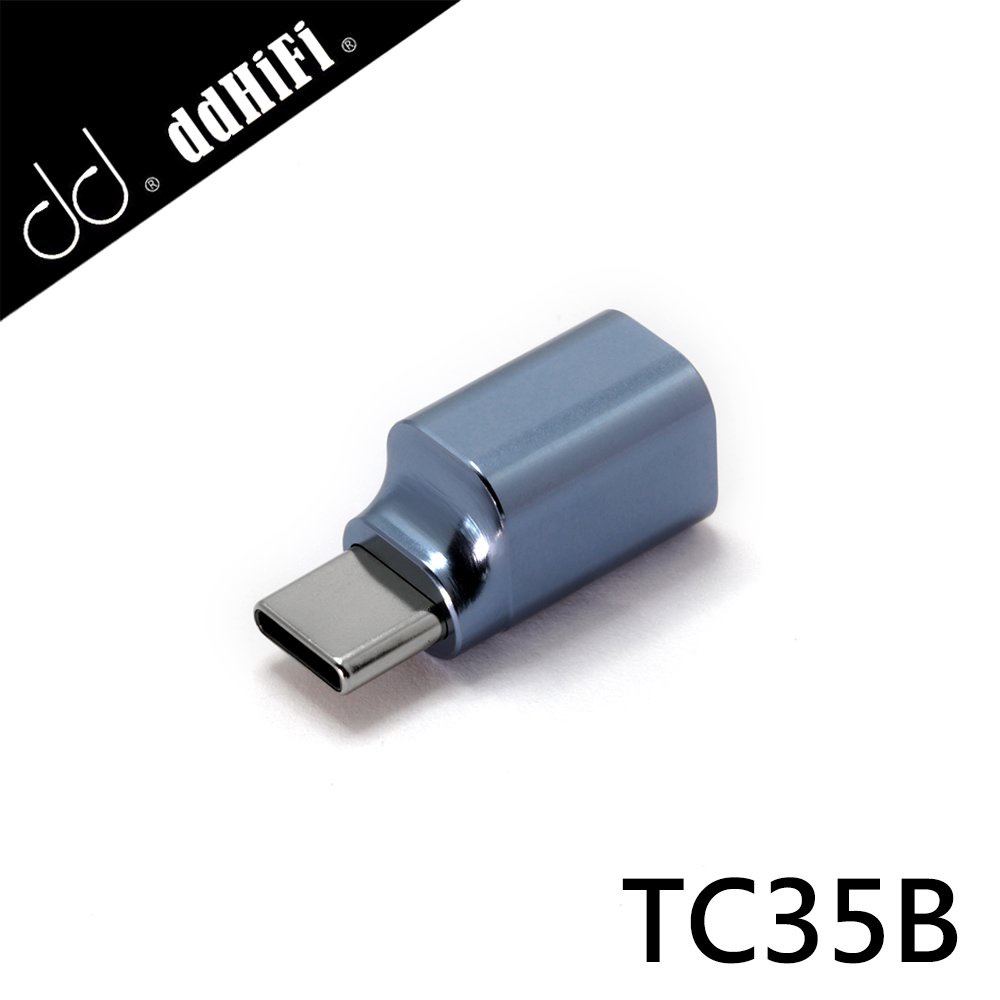 【風雅小舖】【ddHiFi TC35B 3.5mm單端(母)轉Type-C(公)解碼音效轉接頭 】