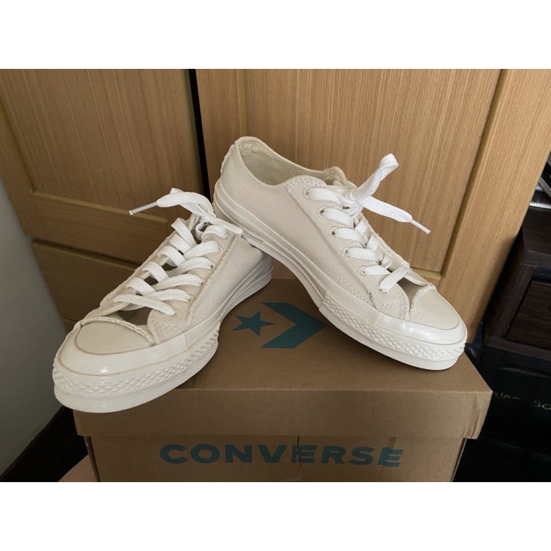 converse renew系列1970 奶油白 米白 帆布鞋 23.5 附鞋盒