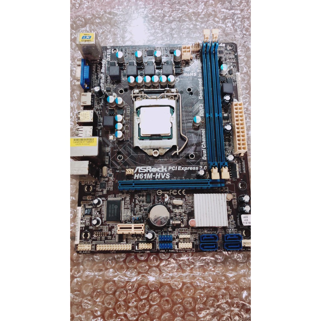 【CPU處理器 + MB主機板 二手良品】Intel® Celeron® G530 + ASRock H61M-HVS