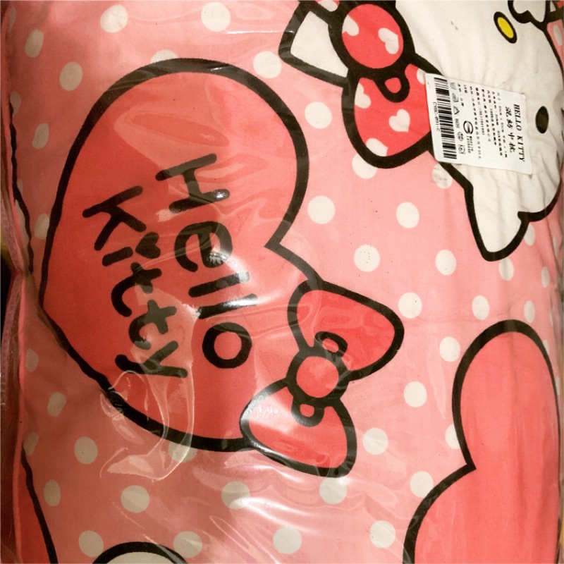 正版Hello kitty 愛心中型枕頭