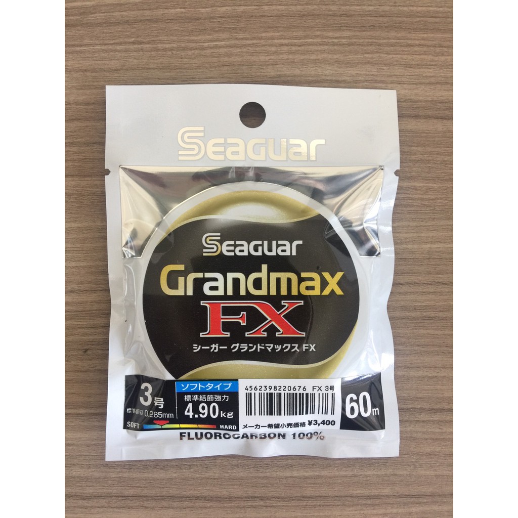 🔥【台南平昇釣具】🔥SEAGUAR GRAND MAX FX 60M  黑西格 頂級碳纖子線  全新品