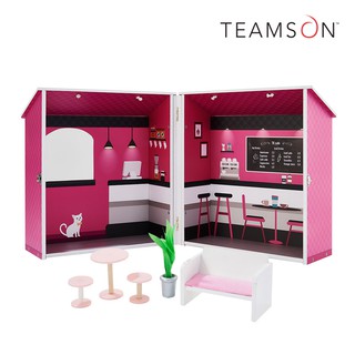 Teamson 旅行巴黎時尚咖啡娃娃屋(附配件)