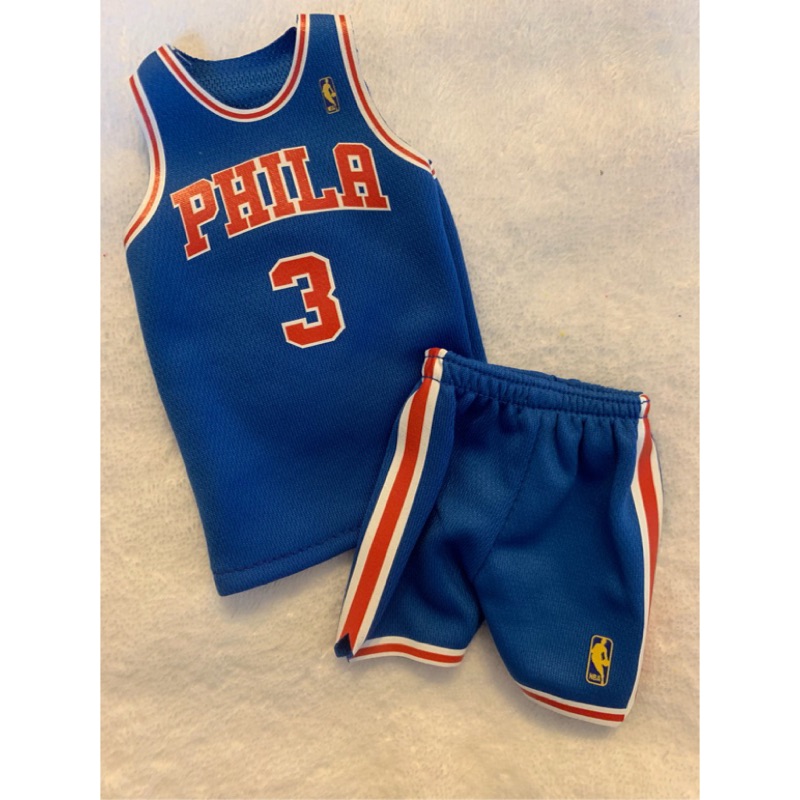 1/6 Enterbay NBA系列適用：戰神Allen Iverson 艾佛森 -費城76復古版 球衣