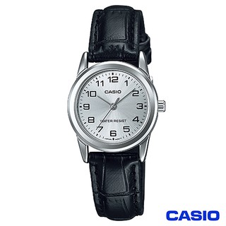 CASIO 卡西歐 LTP-V001L-7B 女錶 指針錶 皮革錶帶 白 礦物玻璃鏡面